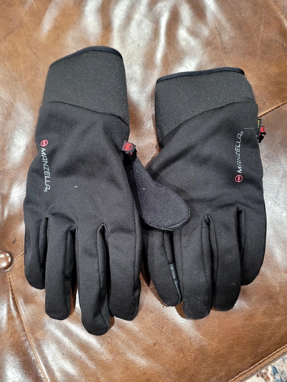 Manzella Black Winter Gloves Mens L